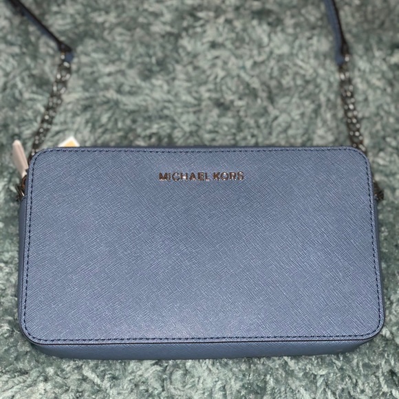 Michael Kors Crossbody Denim Blue Purse - Picture 1 of 4
